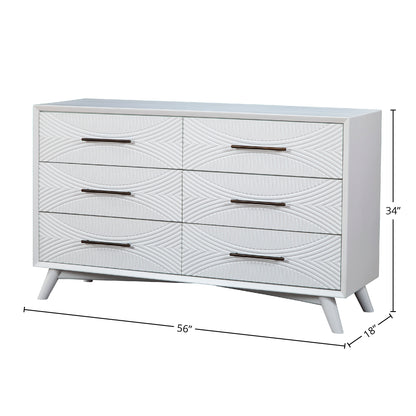 Tranquility Queen Panel Bed, White
