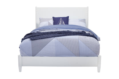 Tranquility California King Panel Bed, White