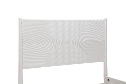 Tranquility California King Panel Bed, White