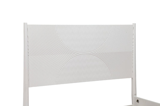Tranquility California King Panel Bed, White