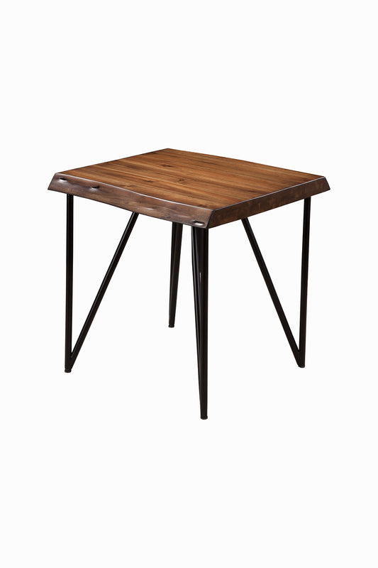 Live Edge End/Lamp Table, Light Walnut