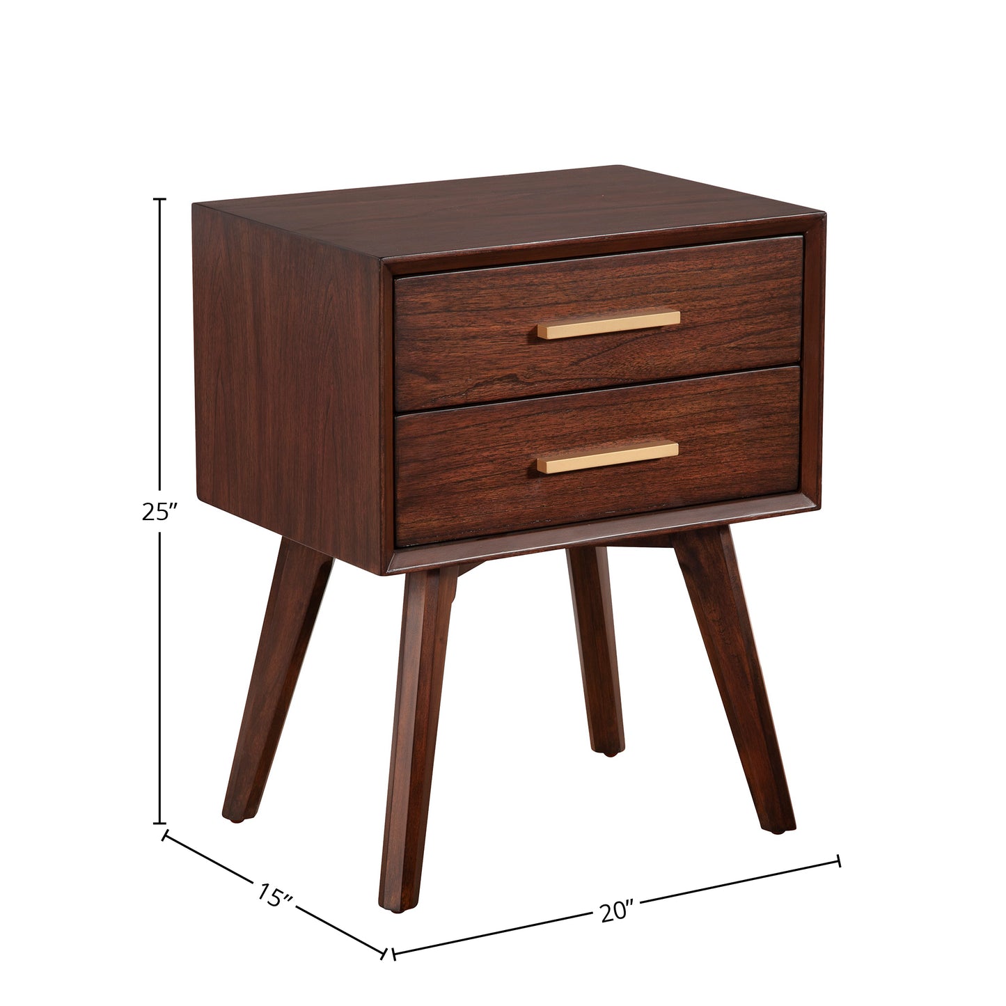 Gramercy 2 Drawer Nightstand