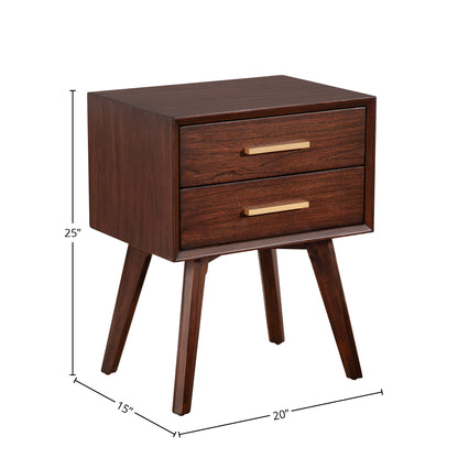 Gramercy 2 Drawer Nightstand