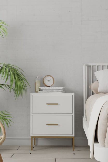 Madelyn Two Drawer Nightstand