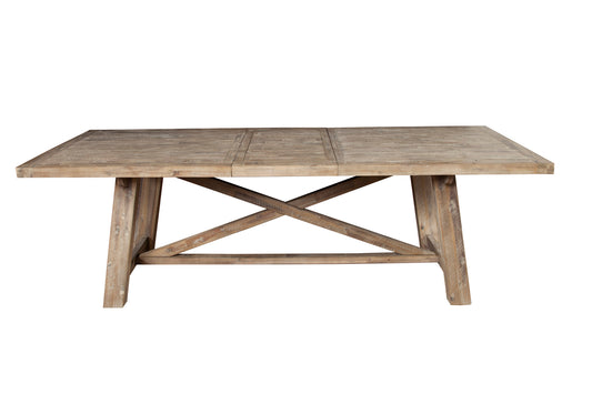 Newberry Extension Dining Table, Weathered Natural