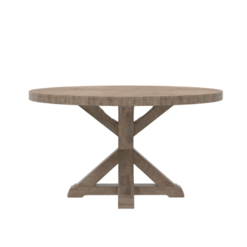 Newberry Round Dining Table, Weathered Natural