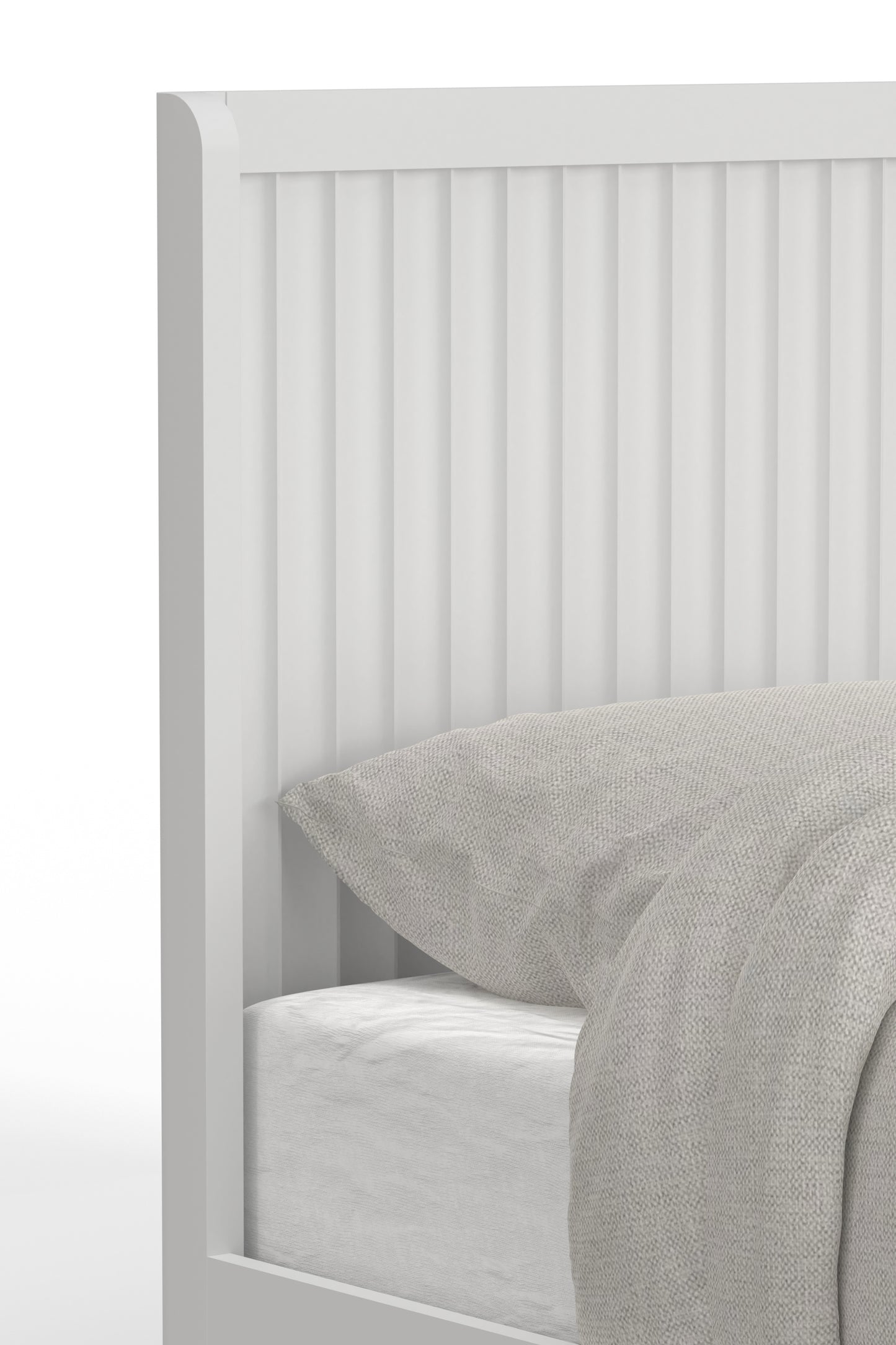 Stapleton Full Panel Bed, White