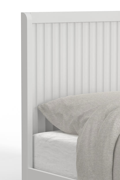 Stapleton Full Panel Bed, White