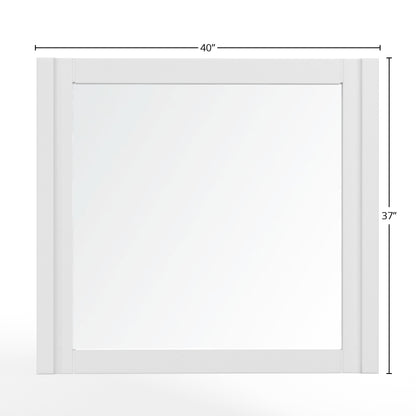 Stapleton Mirror, White