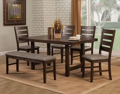 Emery Dining Bench, Walnut