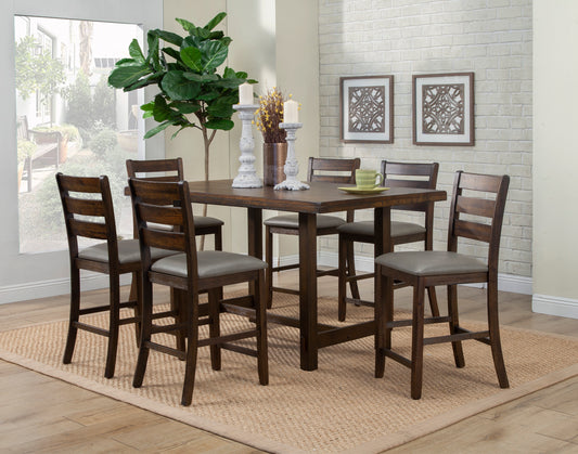 Emery Pub Height Dining Table, Walnut