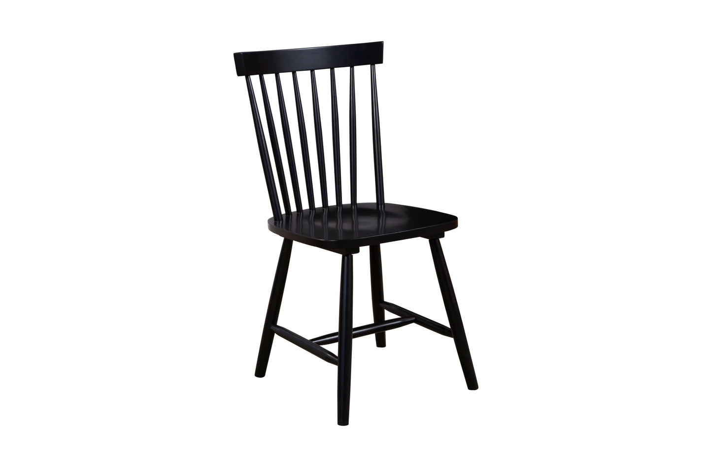 Lyra Set of 2 Side Chairs, Black