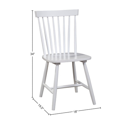 Lyra Set of 2 Side Chairs, White