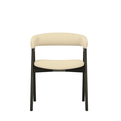 Cove Curved Back Chairs, Vintage Black (Set of 2)