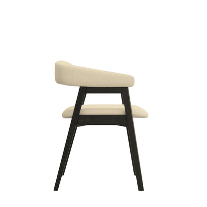 Cove Curved Back Chairs, Vintage Black (Set of 2)