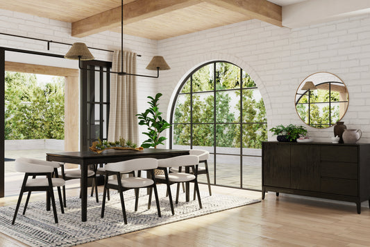 Cove Rectangular Dining Table, Vintage Black