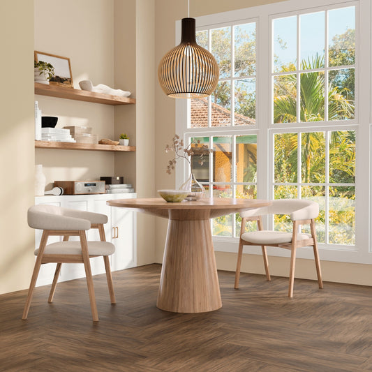 Cove Round 47" Dining Table, Natural