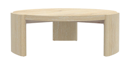 Sloane 42" Round Coffee Table, Driftwood
