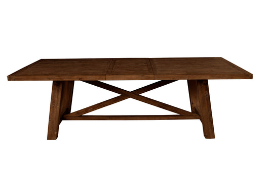 Newberry Rectangular Dining Table, Medium Brown
