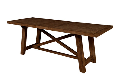 Newberry Rectangular Dining Table, Medium Brown