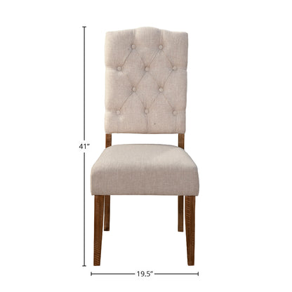 Newberry Set of 2 Side Chairs, Medium Brown