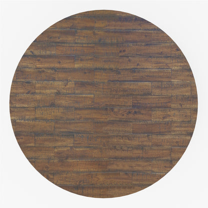 Newberry Round Dining Table, Medium Brown