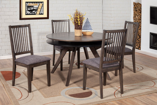 Lennox Round Dining Table, Dark Tobacco