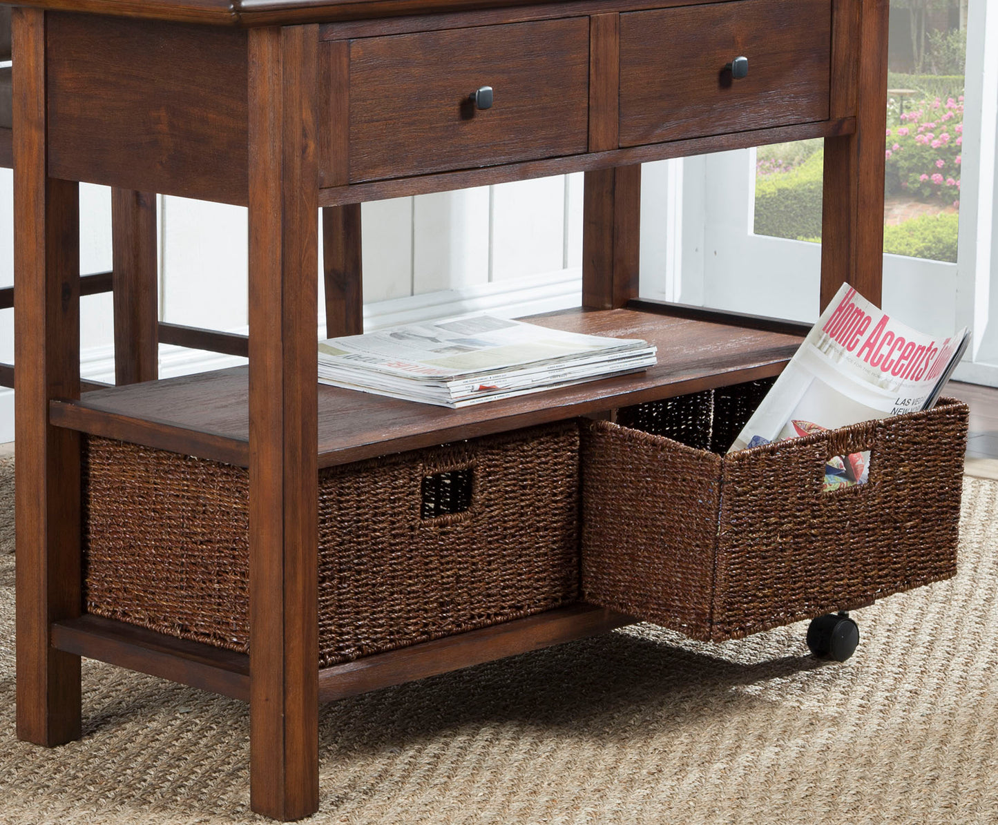Caldwell Kitchen Cart, Antique Cappuccino