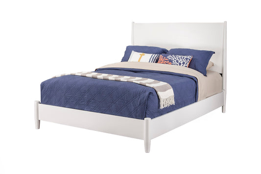 Flynn California King Platform Bed, White