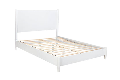 Flynn Standard King Platform Bed, White