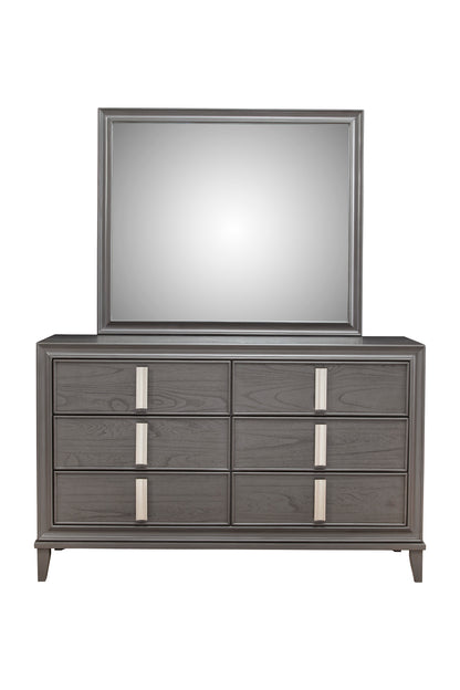 Lorraine Mirror, Dark Grey