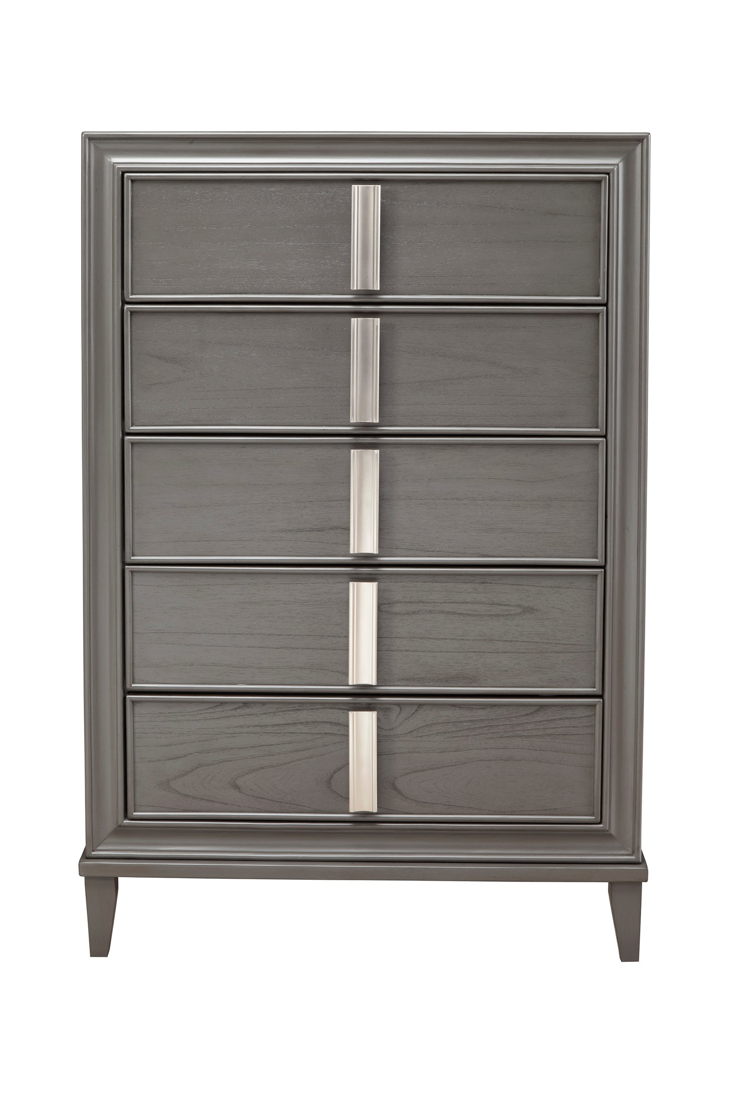 Lorraine 5 Drawer Chest, Dark Grey