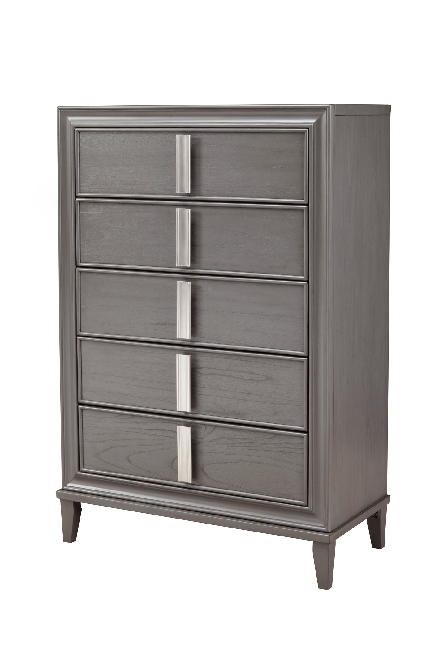 Lorraine 5 Drawer Chest, Dark Grey