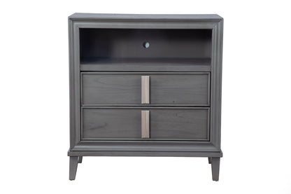 Lorraine TV Media Chest, Dark Grey