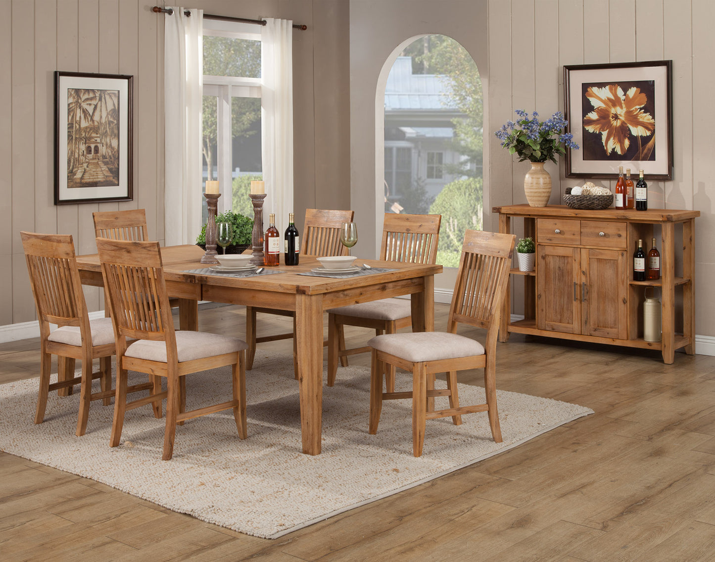 Aspen Extension Dining Table w/Butterfly Leaf, Antique Natural