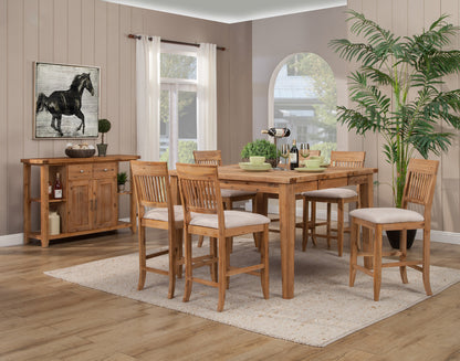 Aspen Set of 2 Pub Chairs, Antique Natural