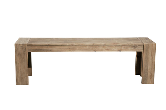 Seashore Dining Bench, Antique Natural