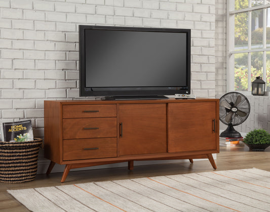 Flynn Large TV Console, Chestnut