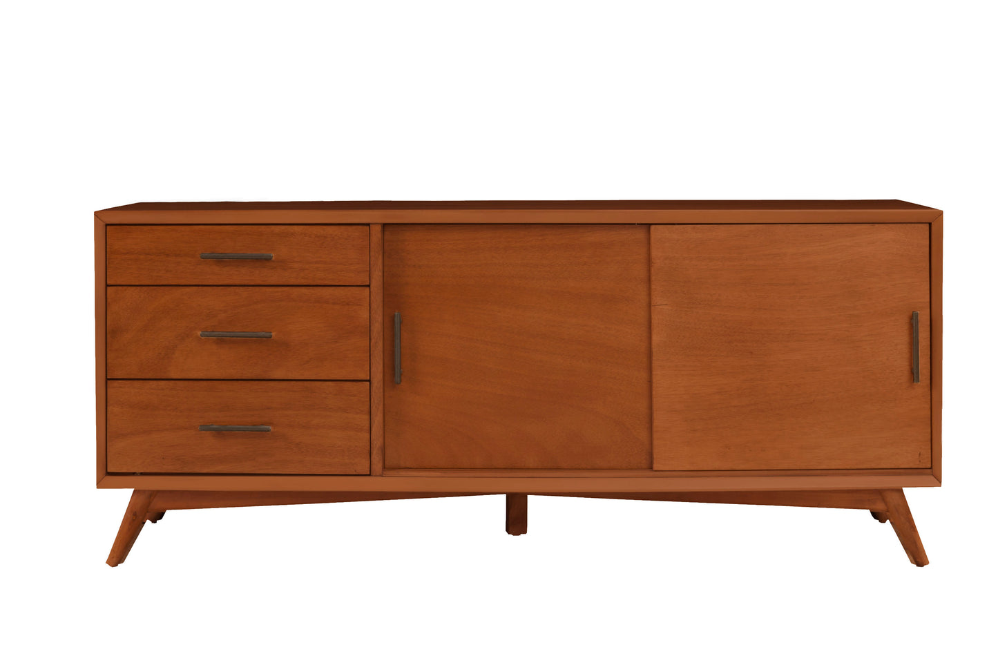 Flynn Large TV Console, Chestnut