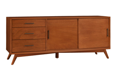 Flynn Large TV Console, Chestnut