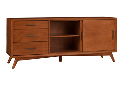 Flynn Large TV Console, Chestnut