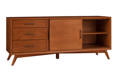 Flynn Large TV Console, Chestnut