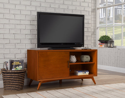 Flynn Small TV Console, Chestnut