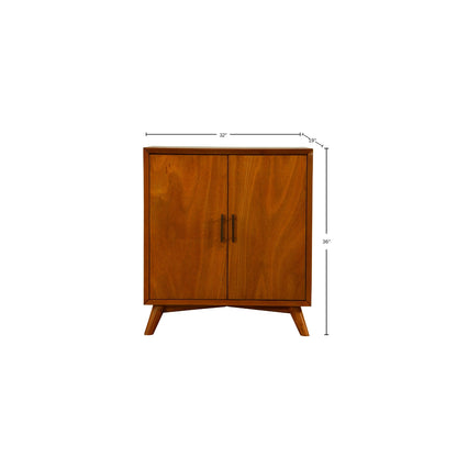 Flynn Small Bar Cabinet, Chestnut
