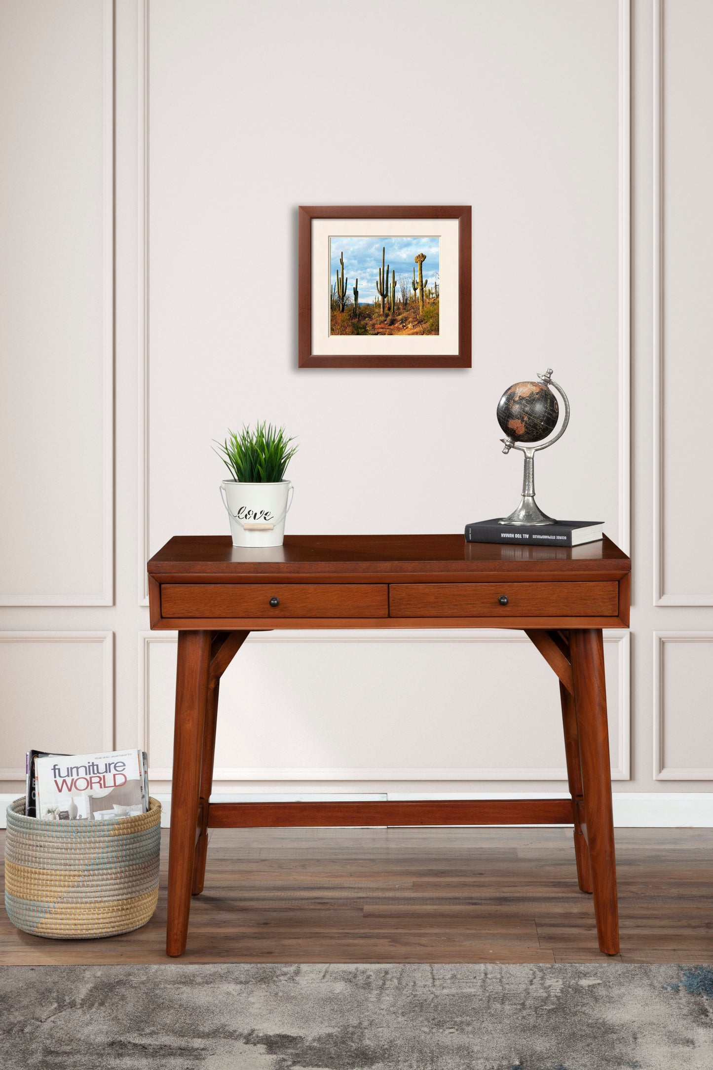 Flynn Mini Desk, Chestnut