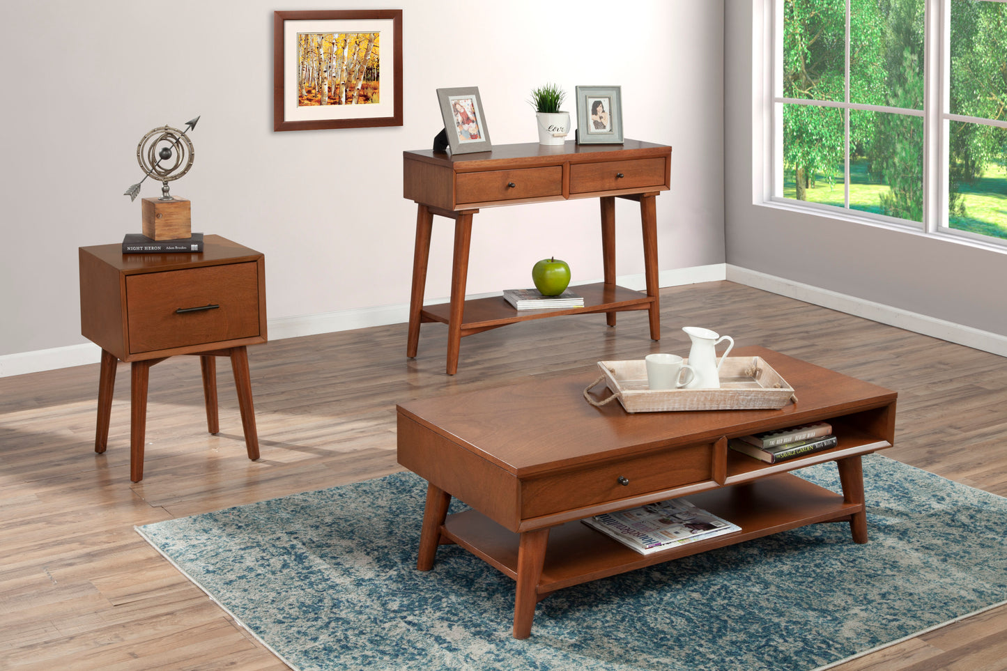 Flynn End Table, Chestnut
