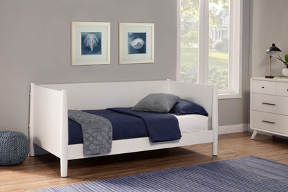Flynn Mid Century Modern Twin Size Day Bed, White