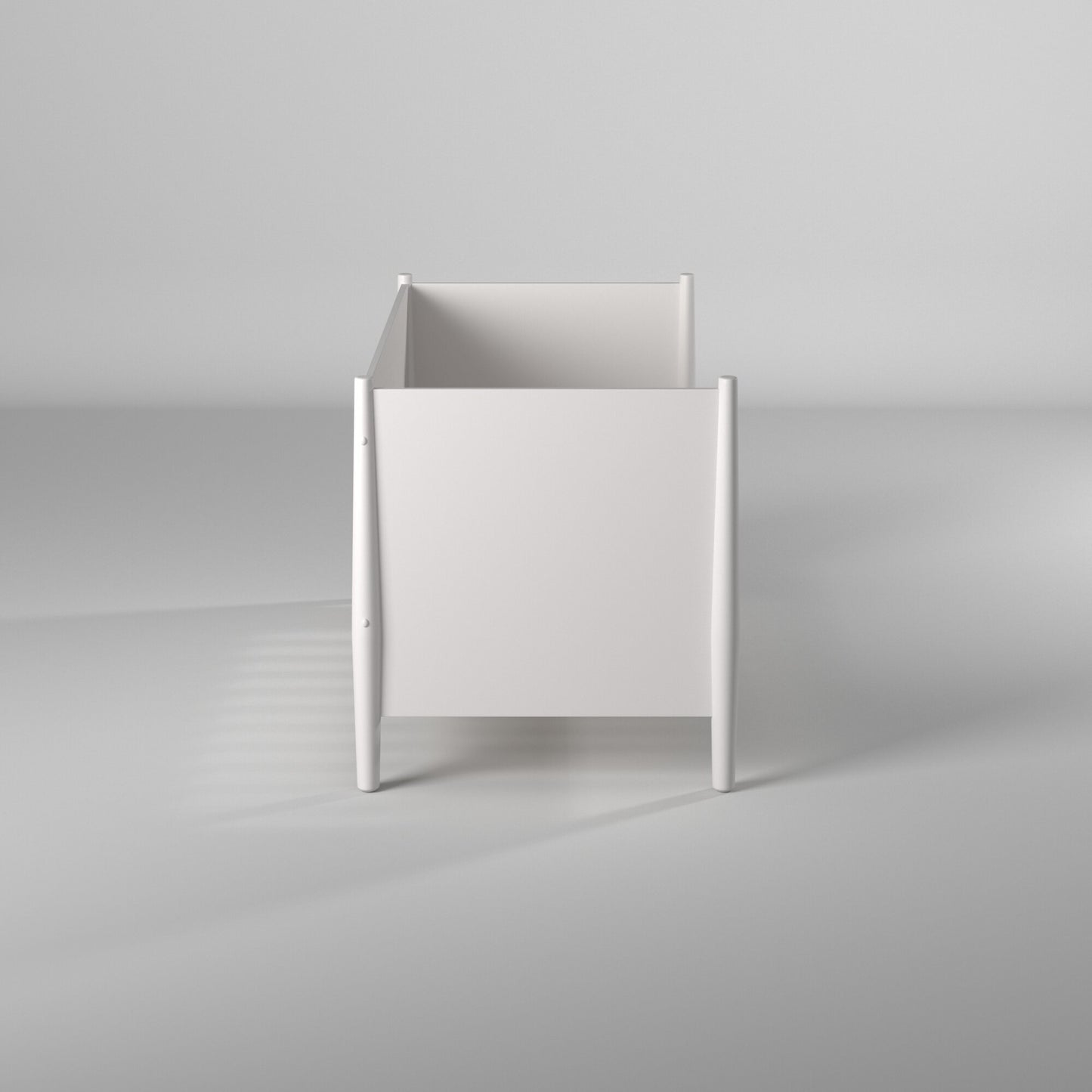 Flynn Mid Century Modern Twin Size Day Bed, White