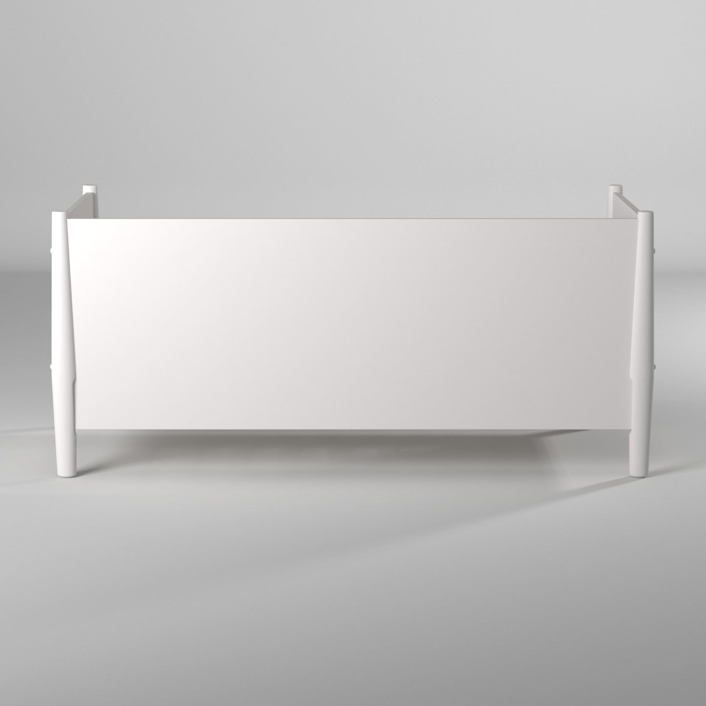 Flynn Mid Century Modern Twin Size Day Bed, White