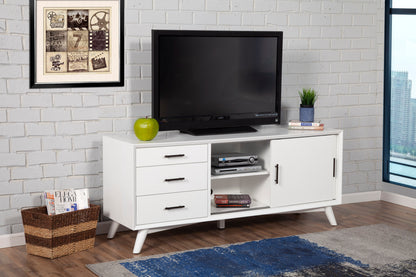 Flynn Large TV Console, White